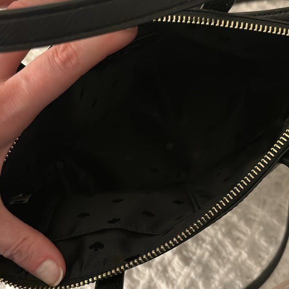 NWT Kate Spade Small Joeley Satchel in black (001) with sparkles - Picture 7 of 16